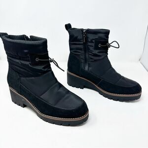 Blondo Black Suede Water Resistant Boots Snow Size 11